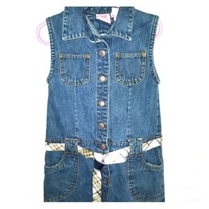 Girls blue jean dress w/belt